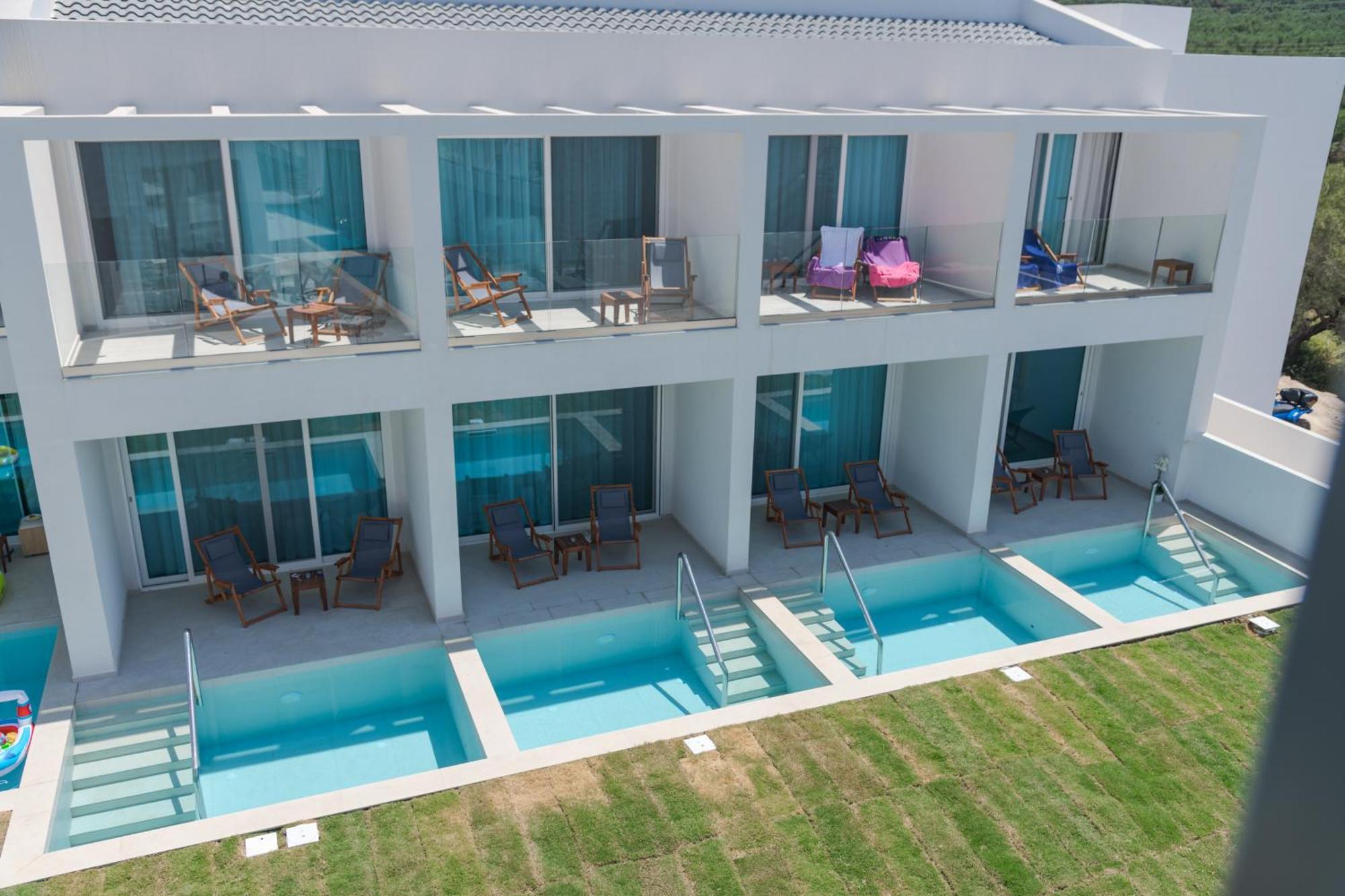 Mirage Bleu Hotel Tragaki Exterior foto